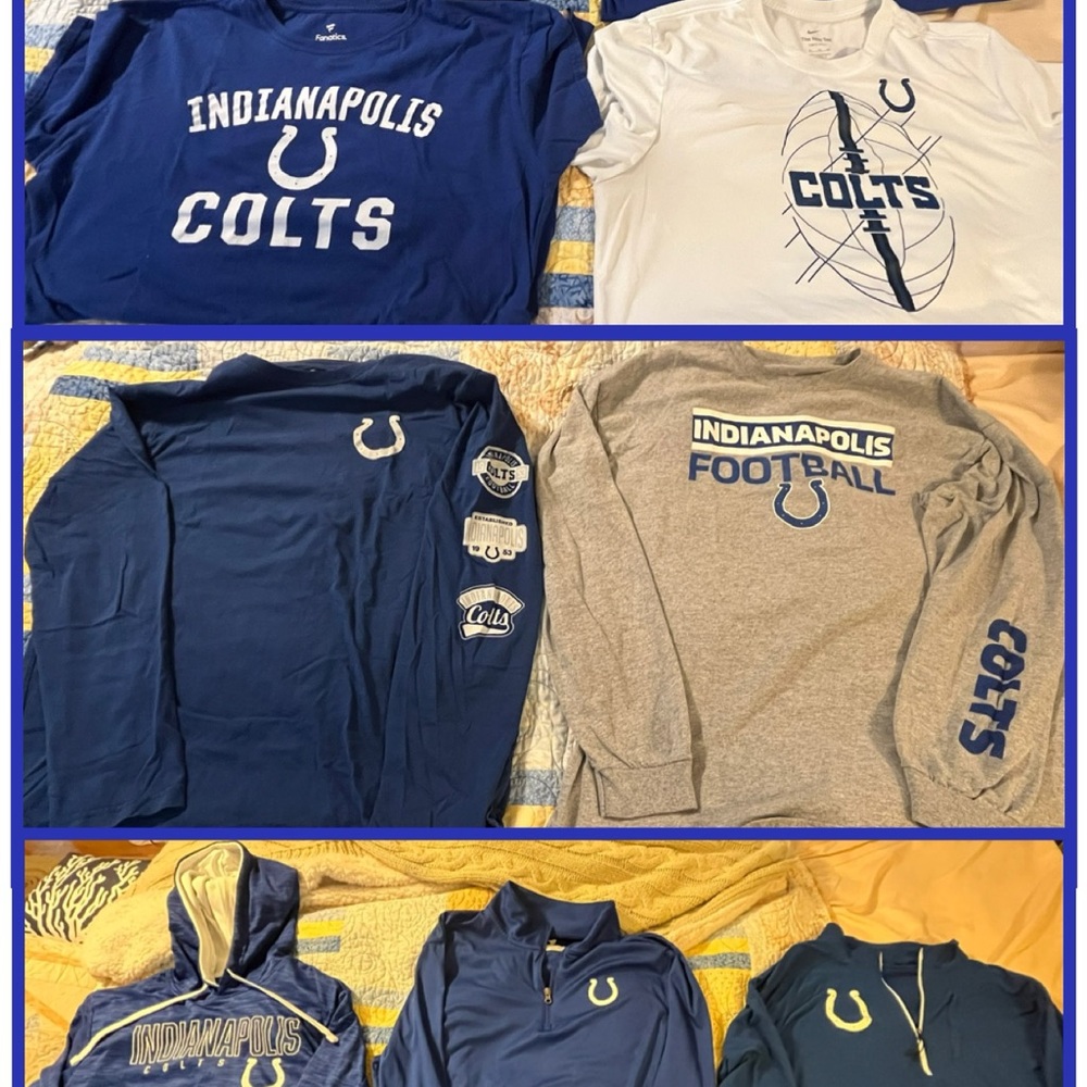 Assorted Men's XL Indianapolis Colts Gear